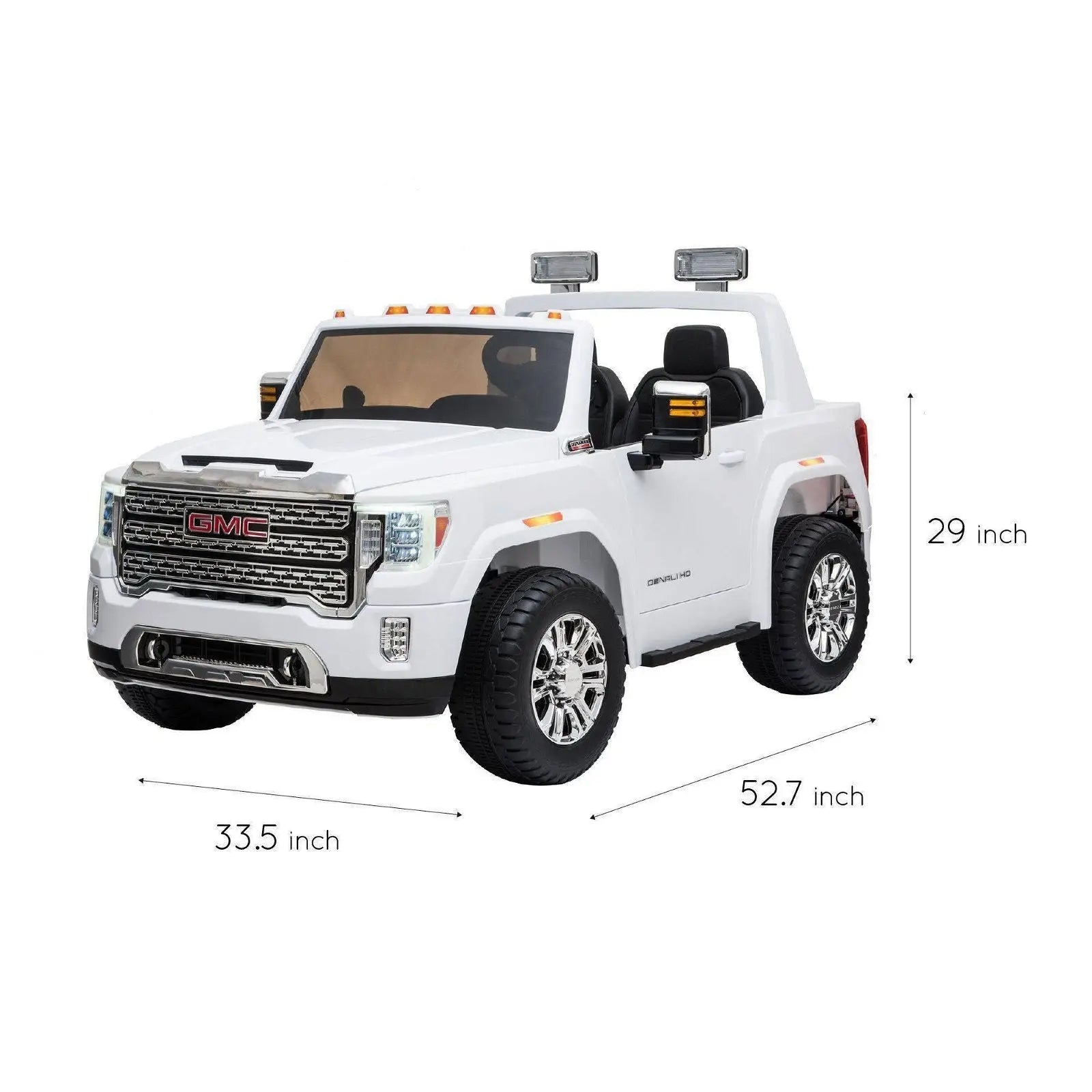 24V GMC Denali 2 Seater Ride on Car With Parental Remote Control by Freddo – feature detail | Freddo Toys Canada