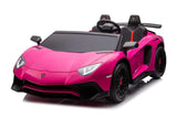 24V Lamborghini Aventador 2 Seater Ride On Car for Kids: Advanced Brushless Motor & Differential for High-Octane Fun – rear view | Freddo Toys Canada