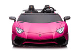 24V Lamborghini Aventador 2 Seater Ride On Car for Kids: Advanced Brushless Motor & Differential for High-Octane Fun – steering wheel and controls | Freddo Toys Canada