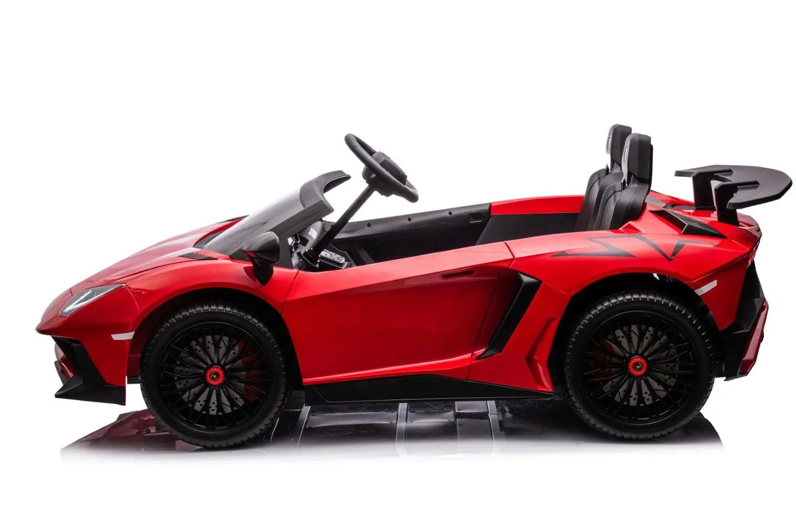 24V Lamborghini Aventador 2 Seater Ride On Car for Kids: Advanced Brushless Motor & Differential for High-Octane Fun | Freddo Toys Canada