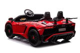 24V Lamborghini Aventador 2 Seater Ride On Car for Kids: Advanced Brushless Motor & Differential for High-Octane Fun – side view (2) | Freddo Toys Canada