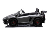 24V Lamborghini Aventador 2 Seater Ride On Car for Kids: Advanced Brushless Motor & Differential for High-Octane Fun – LED headlights detail (2) | Freddo Toys Canada