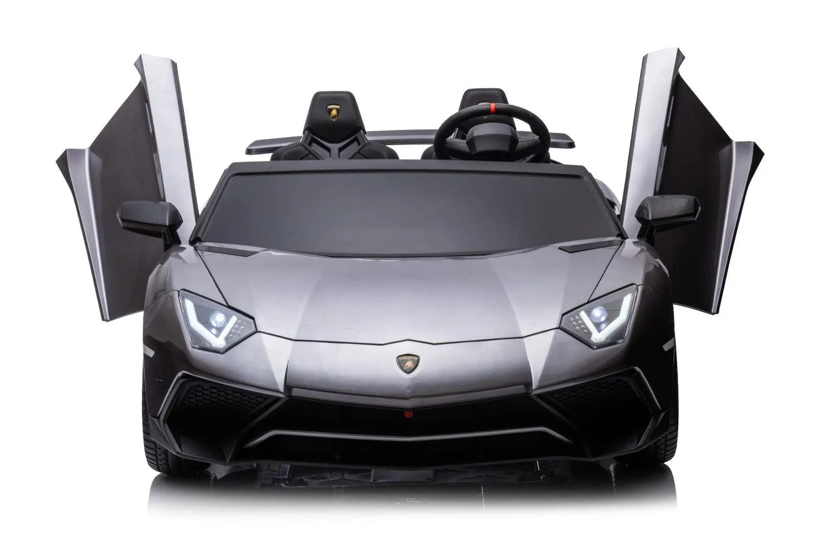 24V Lamborghini Aventador 2 Seater Ride On Car for Kids: Advanced Brushless Motor & Differential for High-Octane Fun – interior detail (2) | Freddo Toys Canada