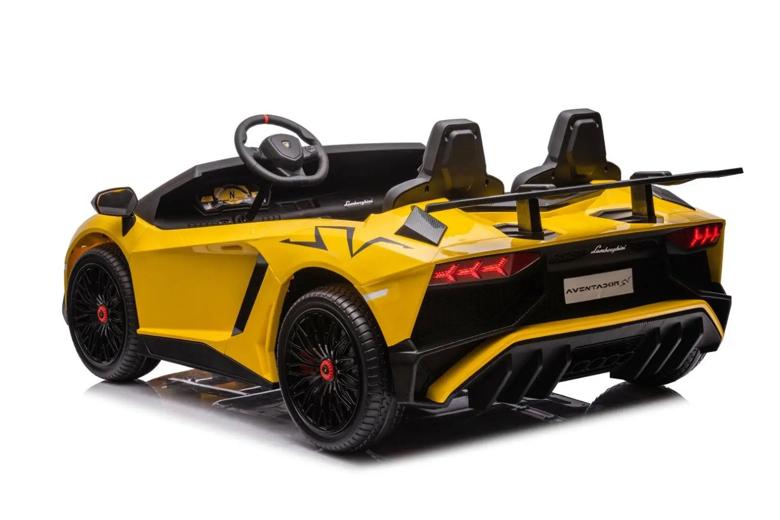 24V Lamborghini Aventador 2 Seater Ride On Car for Kids: Advanced Brushless Motor & Differential for High-Octane Fun | Freddo Toys Canada