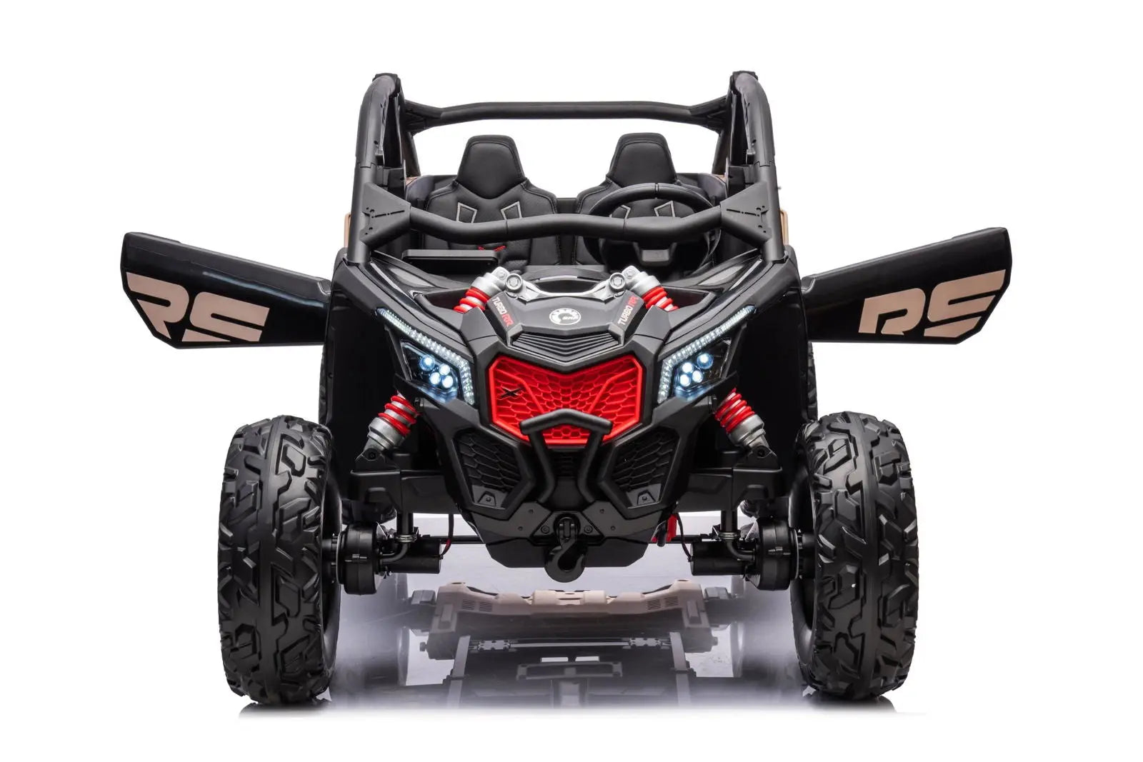 2x24V 4x4 Can-Am Maverick 2 Seater Ride on UTV for Kids – front three-quarter view | Freddo Toys Canada