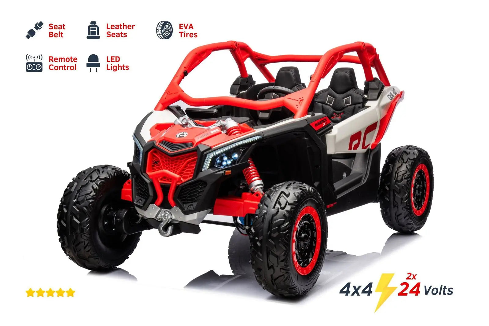2x24V 4x4 Can Am Maverick 2 Seater Ride on UTV for Kids  DTI Direct Canada
