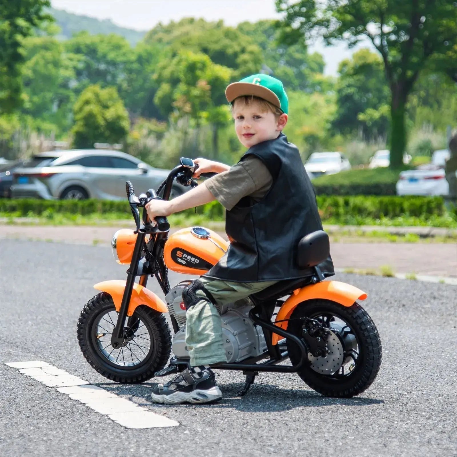 36V Freddo E-Chopper, Leather Seat, Rubber Air Wheels, Brushless Motor  Freddo Toys