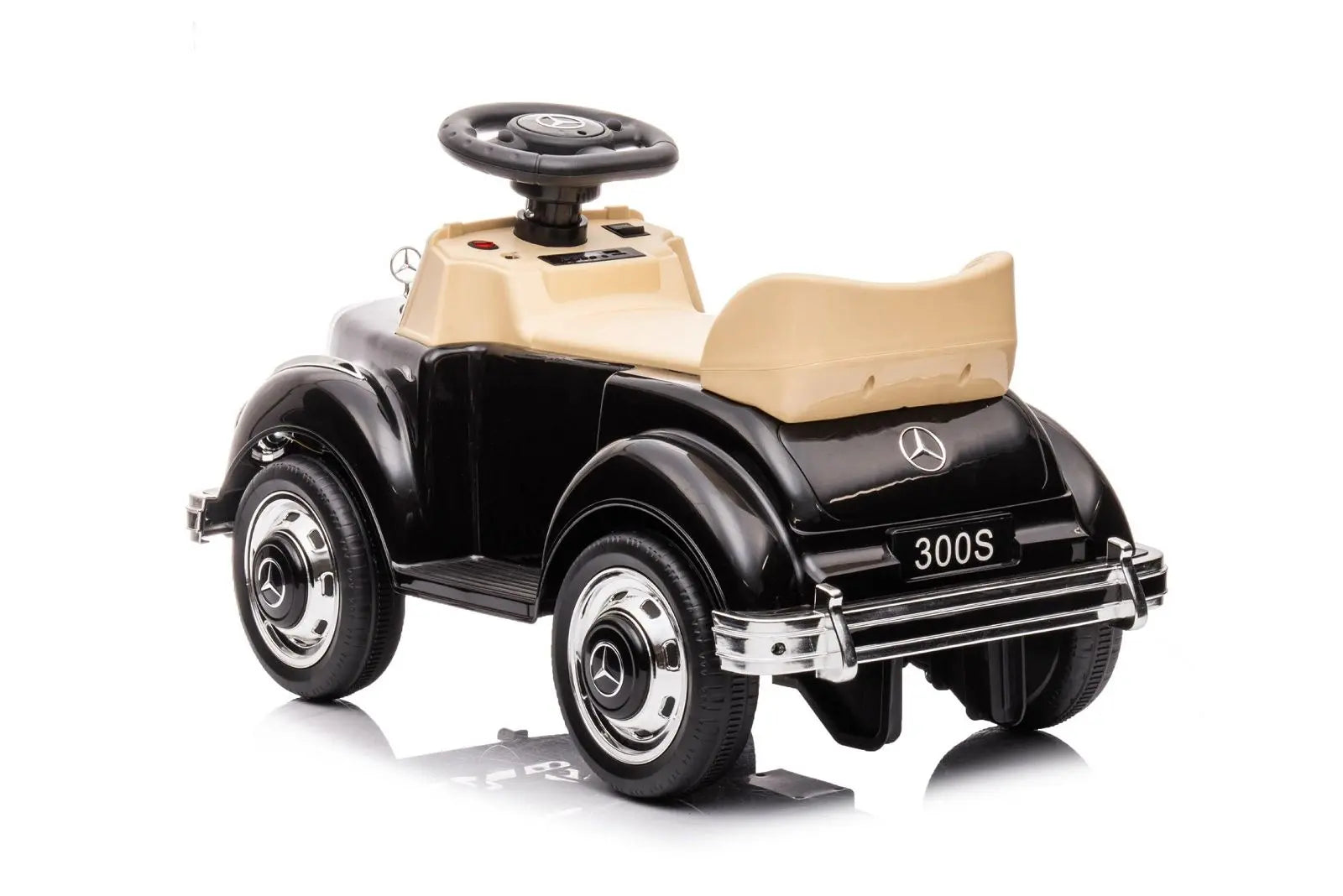 6V Mercedes Benz 300S 1 Seater Mini Ride-On Car for Kids – front three-quarter view | Freddo Toys Canada