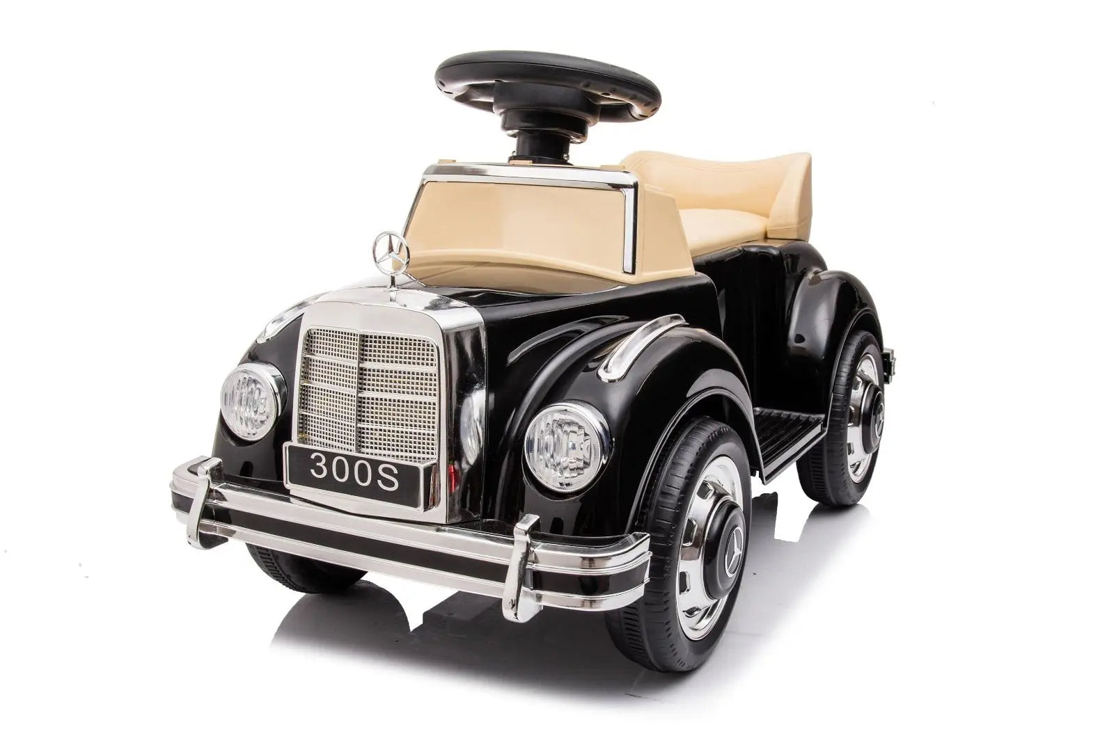 6V Mercedes Benz 300S 1 Seater Mini Ride-On Car for Kids – dashboard and seat | Freddo Toys Canada