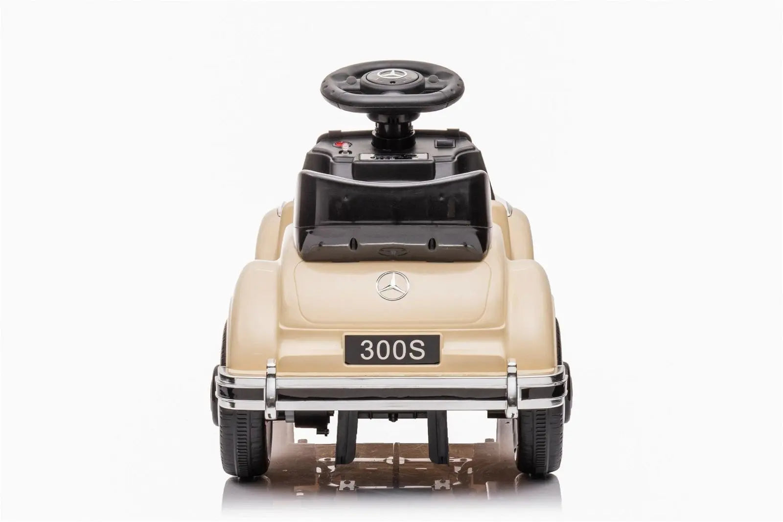 6V Mercedes Benz 300S 1 Seater Mini Ride-On Car for Kids – LED headlights detail | Freddo Toys Canada