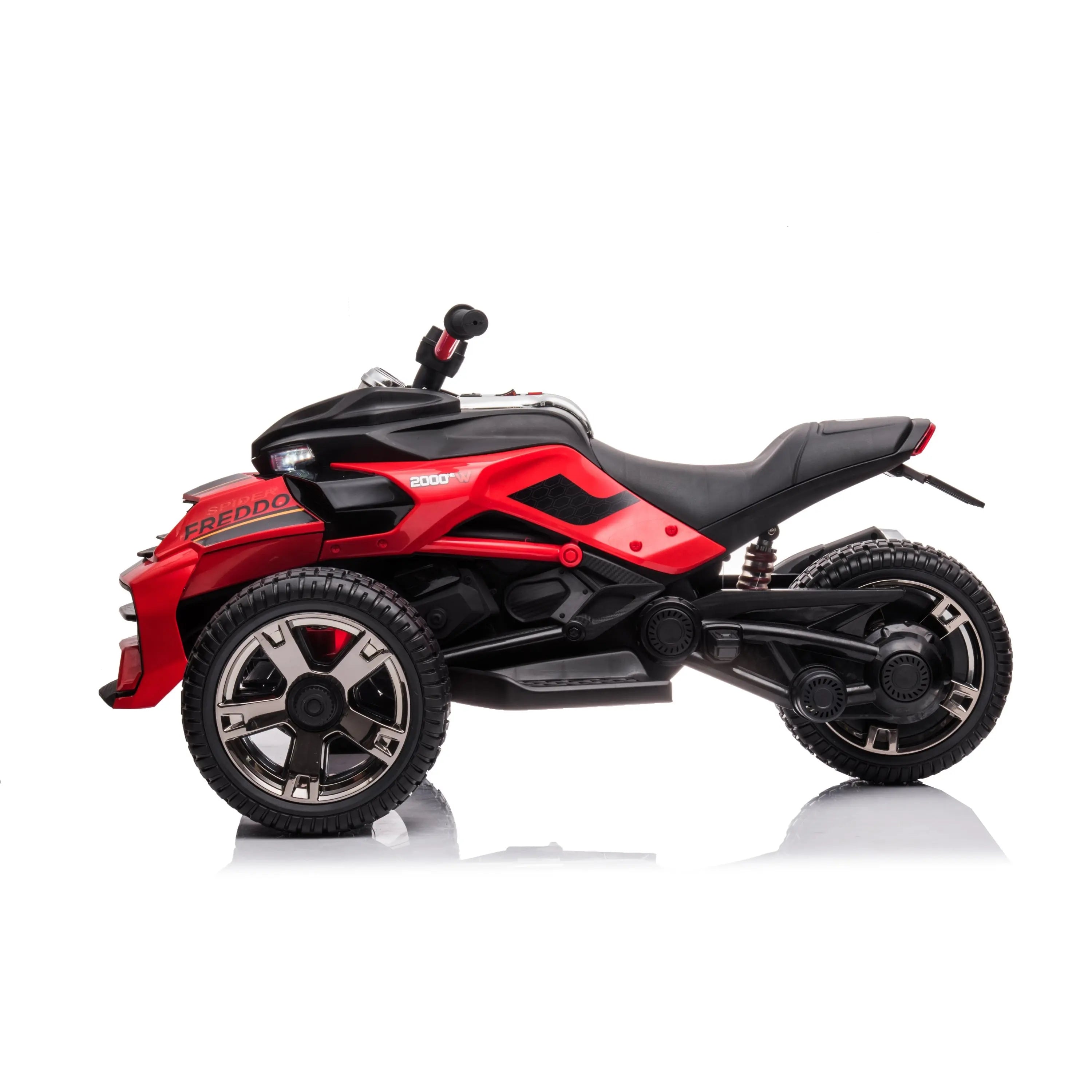 24V Freddo Spider 2 Seater Ride-On 3 Wheel Motorcycle – rear view | Freddo Toys Canada