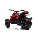 Child riding the 24V Freddo Spider 2 Seater Ride-On 3 Wheel Motorcycle | Freddo Toys Canada