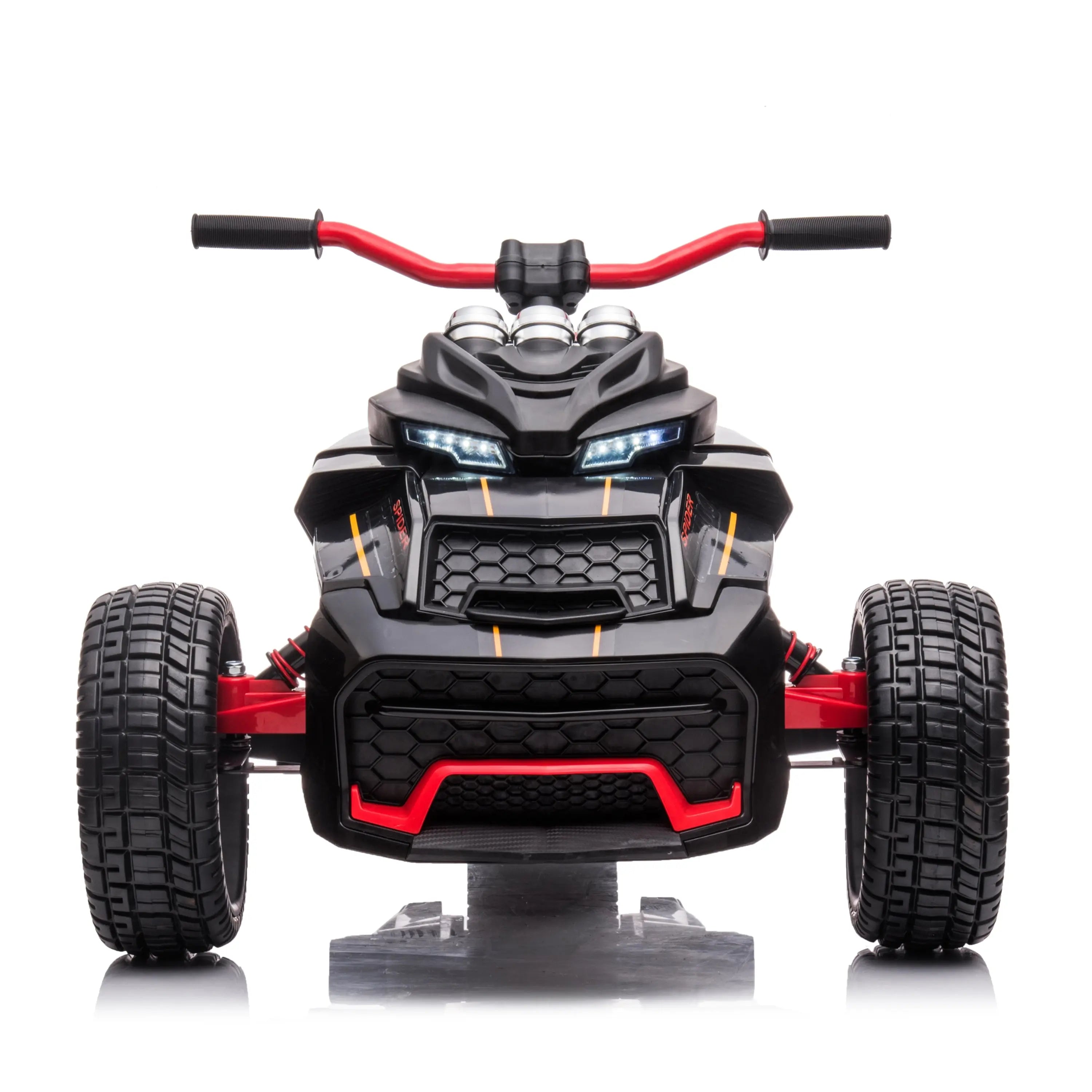 24V Freddo Spider 2 Seater Ride-On 3 Wheel Motorcycle – seat and frame detail (2) | Freddo Toys Canada