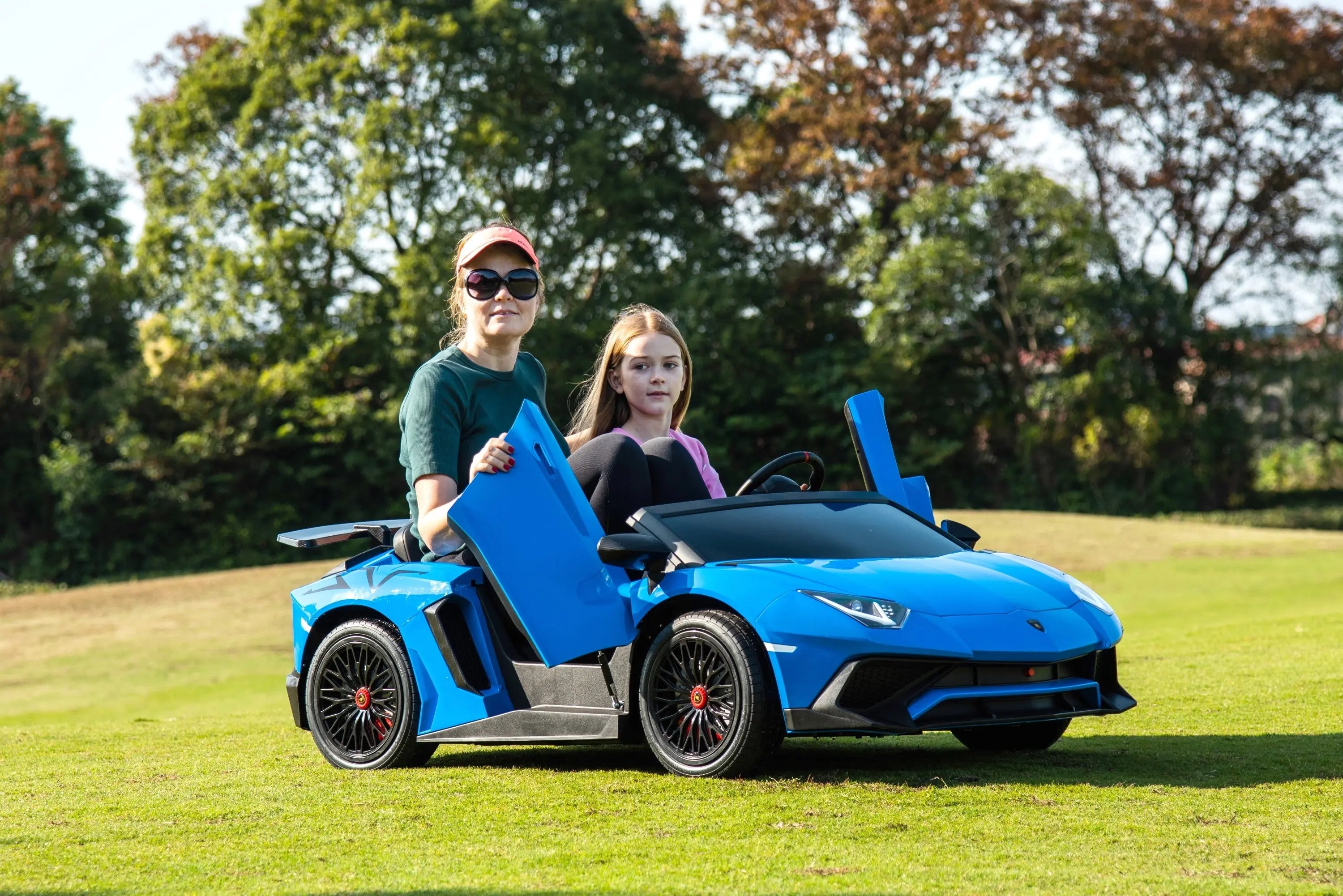 24V Lamborghini Aventador 2 Seater Ride On Car for Kids: Advanced Brushless Motor & Differential for High-Octane Fun | Freddo Toys Canada