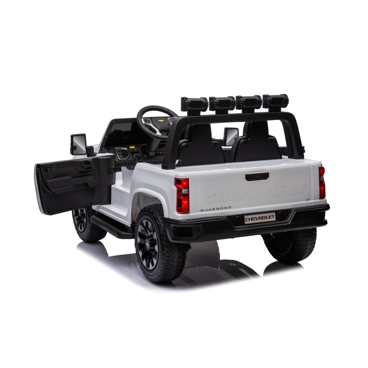 24V 4x4 Chevrolet Silverado 2 Seater Ride on Truck for Kids