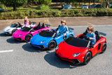 24V Lamborghini Aventador 2 Seater Ride On Car for Kids: Advanced Brushless Motor & Differential for High-Octane Fun  DTI Direct Canada