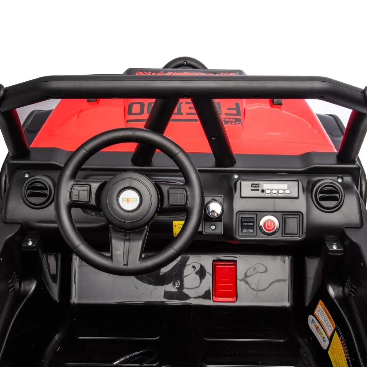 24V Freddo Raider 2 Seater Ride On – dashboard and seat (2) | Freddo Toys Canada