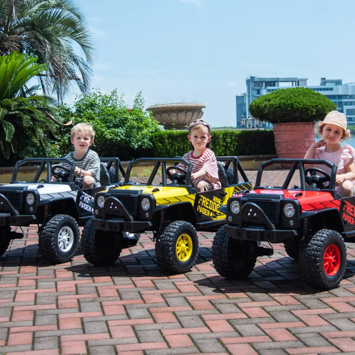 24V Freddo Raider 2 Seater Ride On – open doors (2) | Freddo Toys Canada