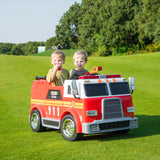 24V Freddo Fire Truck 2-Seater Ride on  Freddo Toys