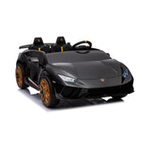 24V Lamborghini Huracan 2 Seater Kids' Electric Ride-On – dashboard and seat | Freddo Toys Canada