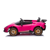 24V Lamborghini Huracan 2 Seater Kids' Electric Ride-On – LED headlights detail | Freddo Toys Canada