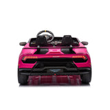 24V Lamborghini Huracan 2 Seater Kids' Electric Ride-On – open doors | Freddo Toys Canada
