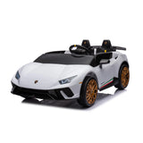 24V Lamborghini Huracan 2 Seater Kids' Electric Ride-On – side profile | Freddo Toys Canada