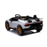 24V Lamborghini Huracan 2 Seater Kids' Electric Ride-On – front view (2) | Freddo Toys Canada