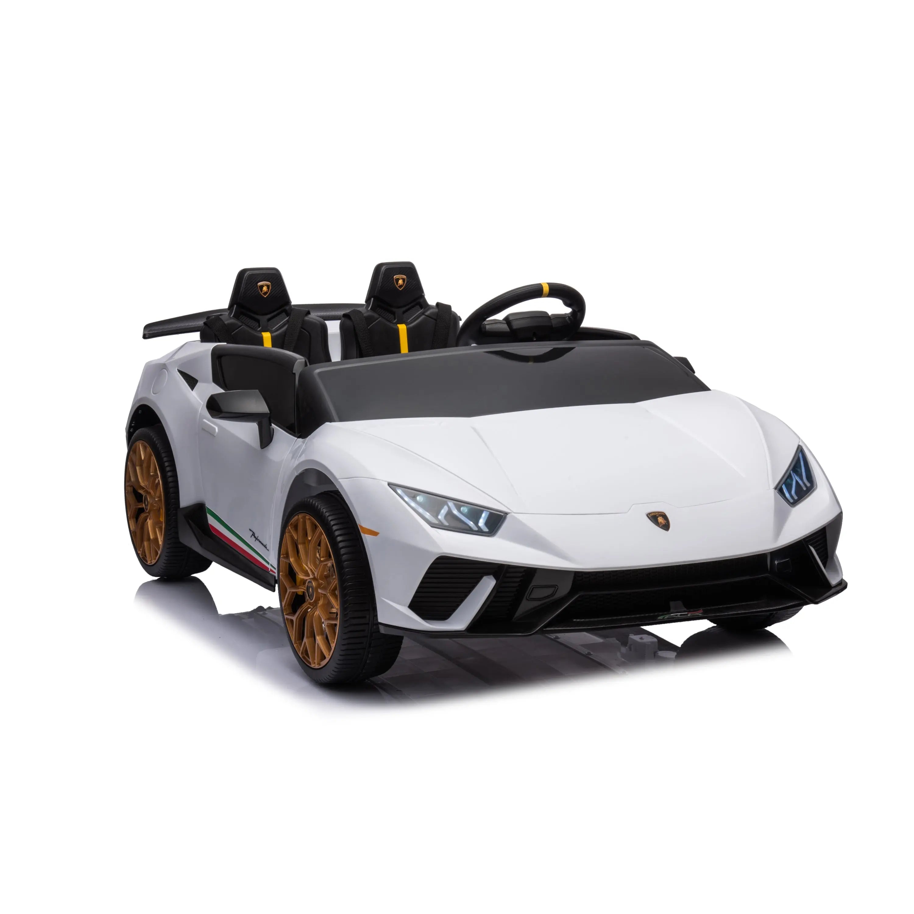 24V Lamborghini Huracan 2 Seater Kids' Electric Ride-On – rear view (2) | Freddo Toys Canada