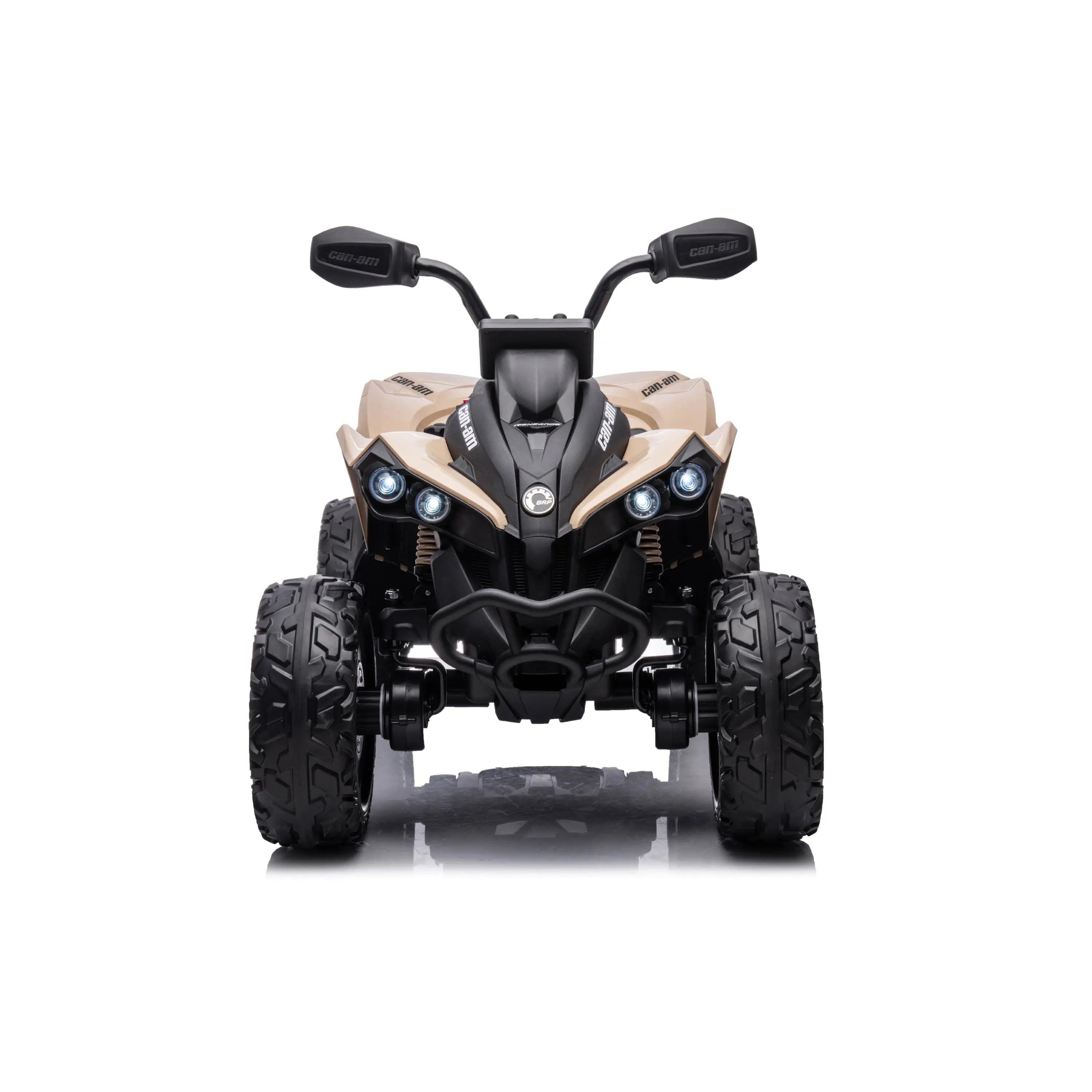 24V Can-Am Renegade 1-Seater Kids ATV – steering wheel and controls (2) | Freddo Toys Canada