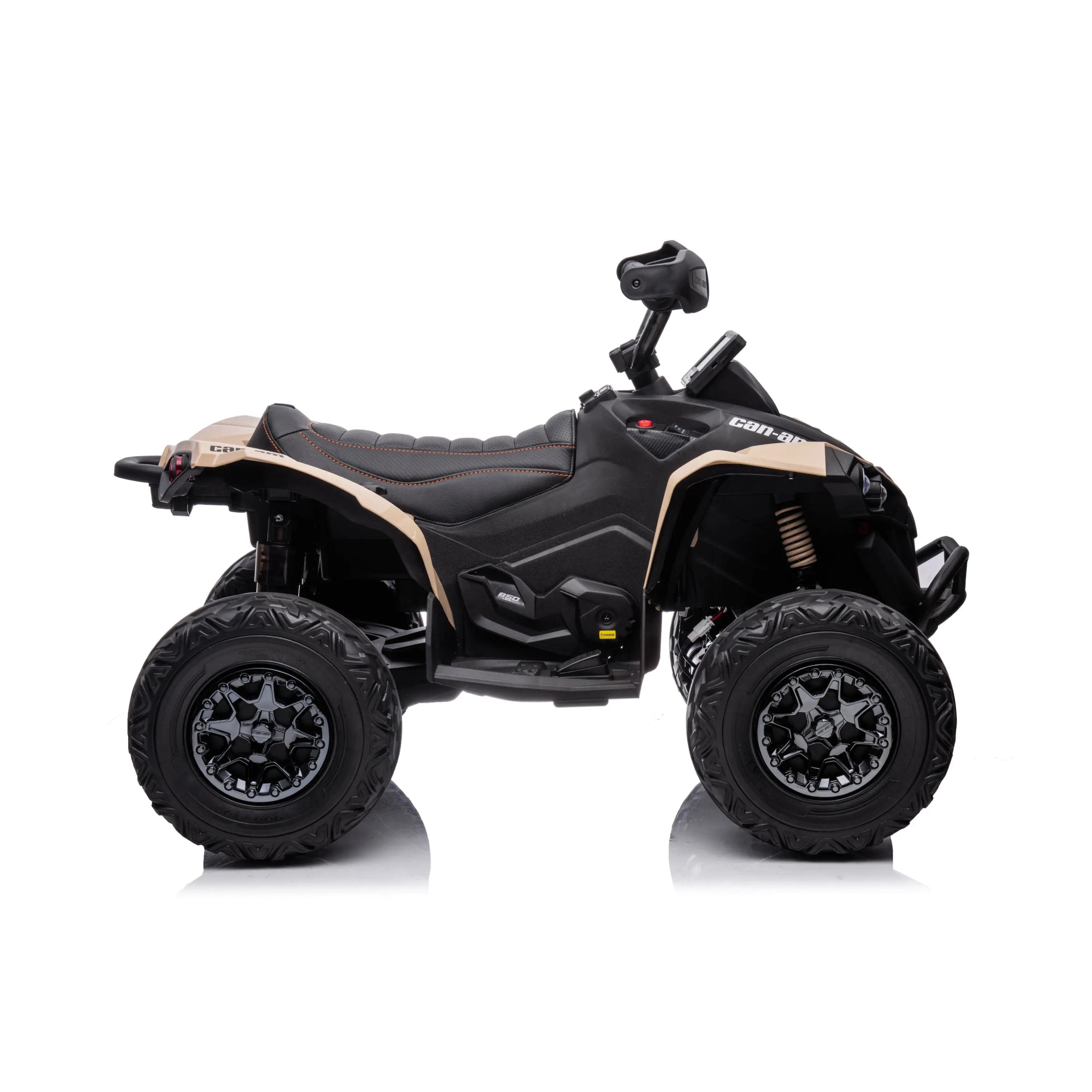 24V Can-Am Renegade 1-Seater Kids ATV – wheels and suspension detail (2) | Freddo Toys Canada