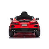 12V Chevrolet Corvette C8 1-Seater Kids Ride-On Car – interior detail | Freddo Toys Canada