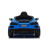12V Chevrolet Corvette C8 1-Seater Kids Ride-On Car – side view | Freddo Toys Canada