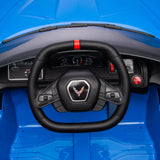 12V Chevrolet Corvette C8 1-Seater Kids Ride-On Car – wheels and suspension detail | Freddo Toys Canada