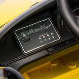 12V Chevrolet Corvette C8 1-Seater Kids Ride-On Car – interior detail (2) | Freddo Toys Canada