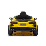 12V Chevrolet Corvette C8 1-Seater Kids Ride-On Car – dashboard and seat (2) | Freddo Toys Canada