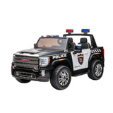 24V GMC Sierra Denali 2 Seater Police Ride-On Truck | Freddo Toys Canada