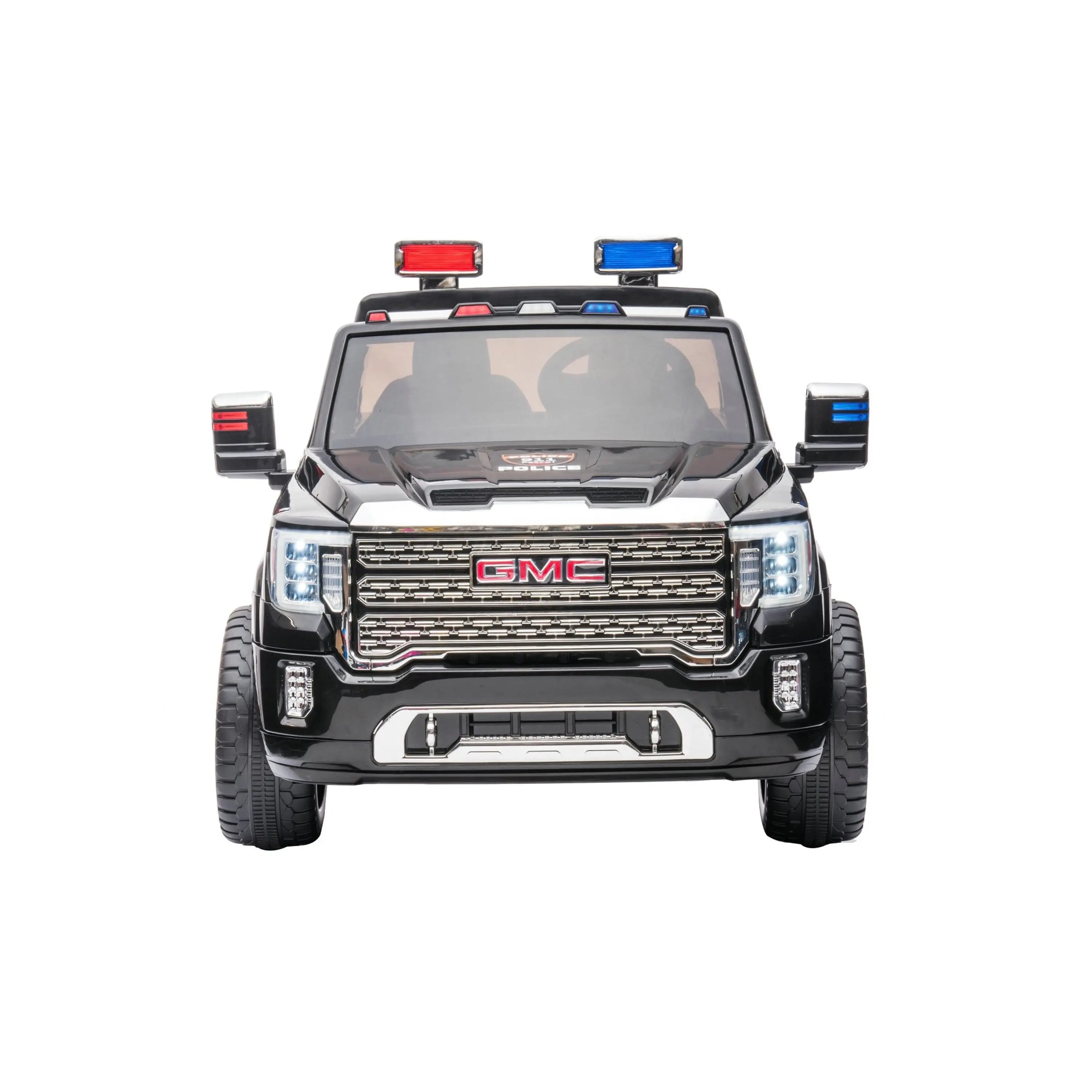 24V GMC Sierra Denali 2 Seater Police Ride-On Truck – rear view | Freddo Toys Canada