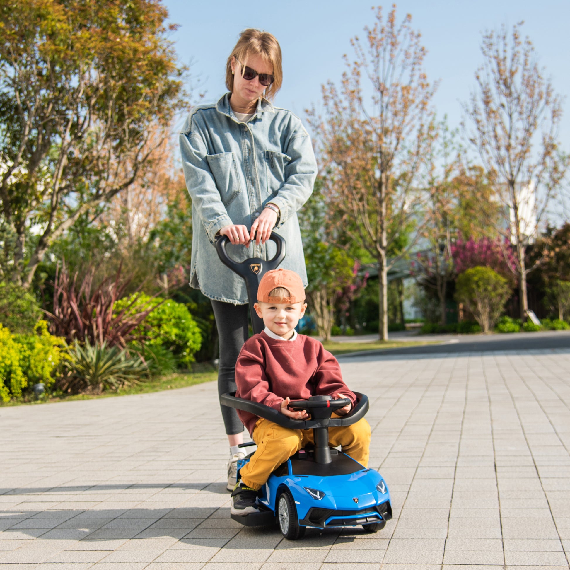 Lamborghini 3-in-1 Kids Push Ride On Toy Car