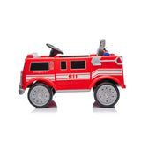 12V Freddo Fire Truck 1 Seater Ride on – side view | Freddo Toys Canada