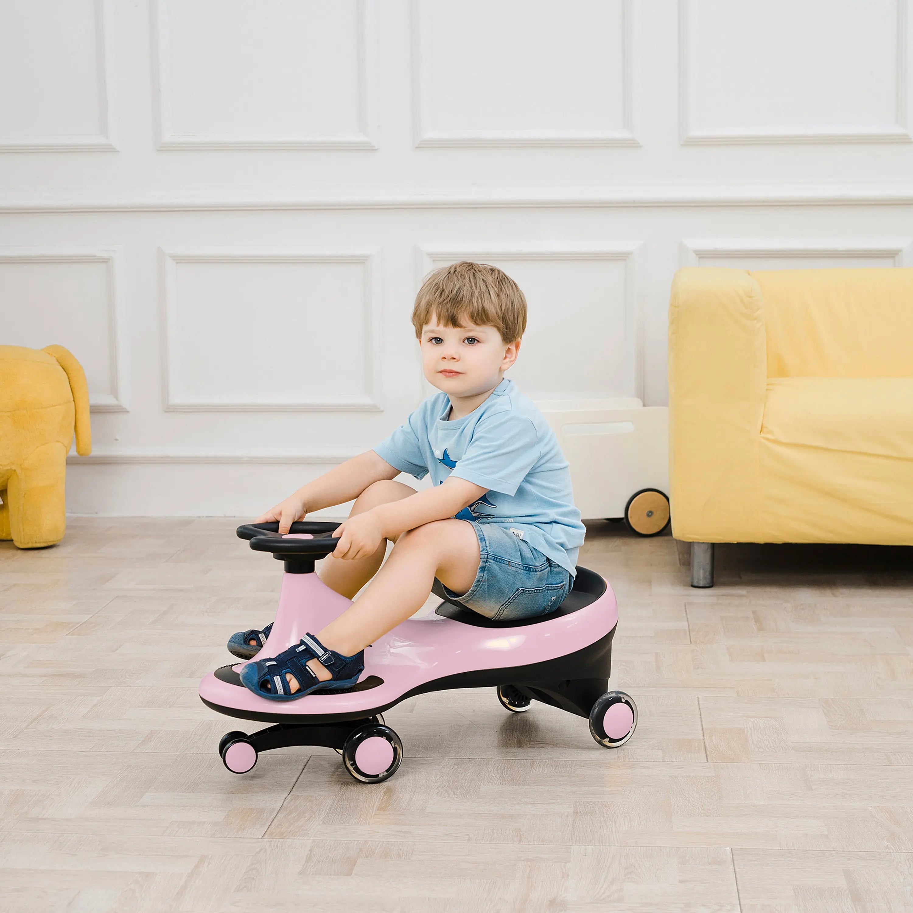 Freddo Toys Swing Car with Flashing Wheels  Freddo Toys