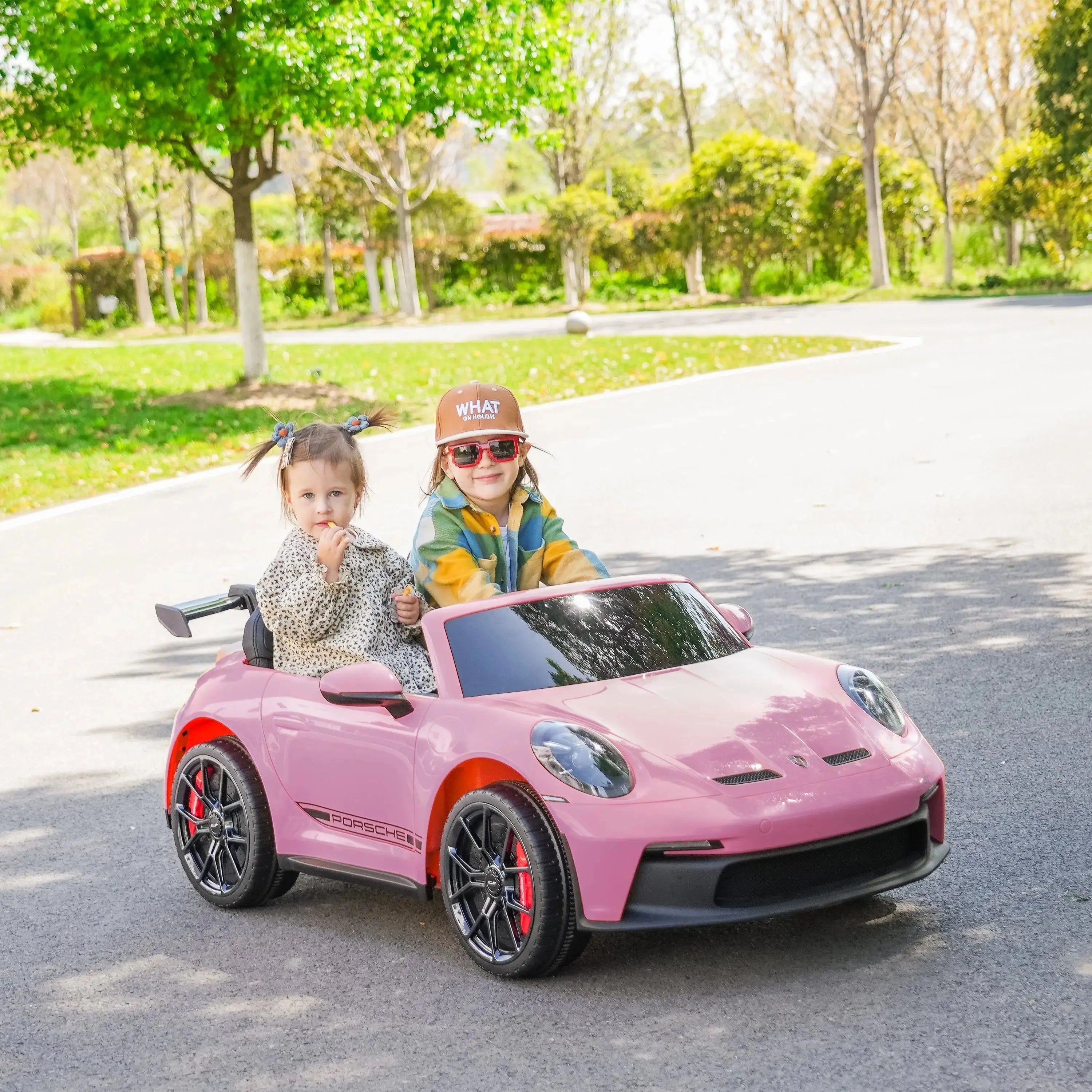 24V Porsche 911 GT3 2 Seater - NEW Silent Motor – side view | Freddo Toys Canada