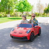 24V Porsche 911 GT3 2 Seater - NEW Silent Motor – side profile | Freddo Toys Canada