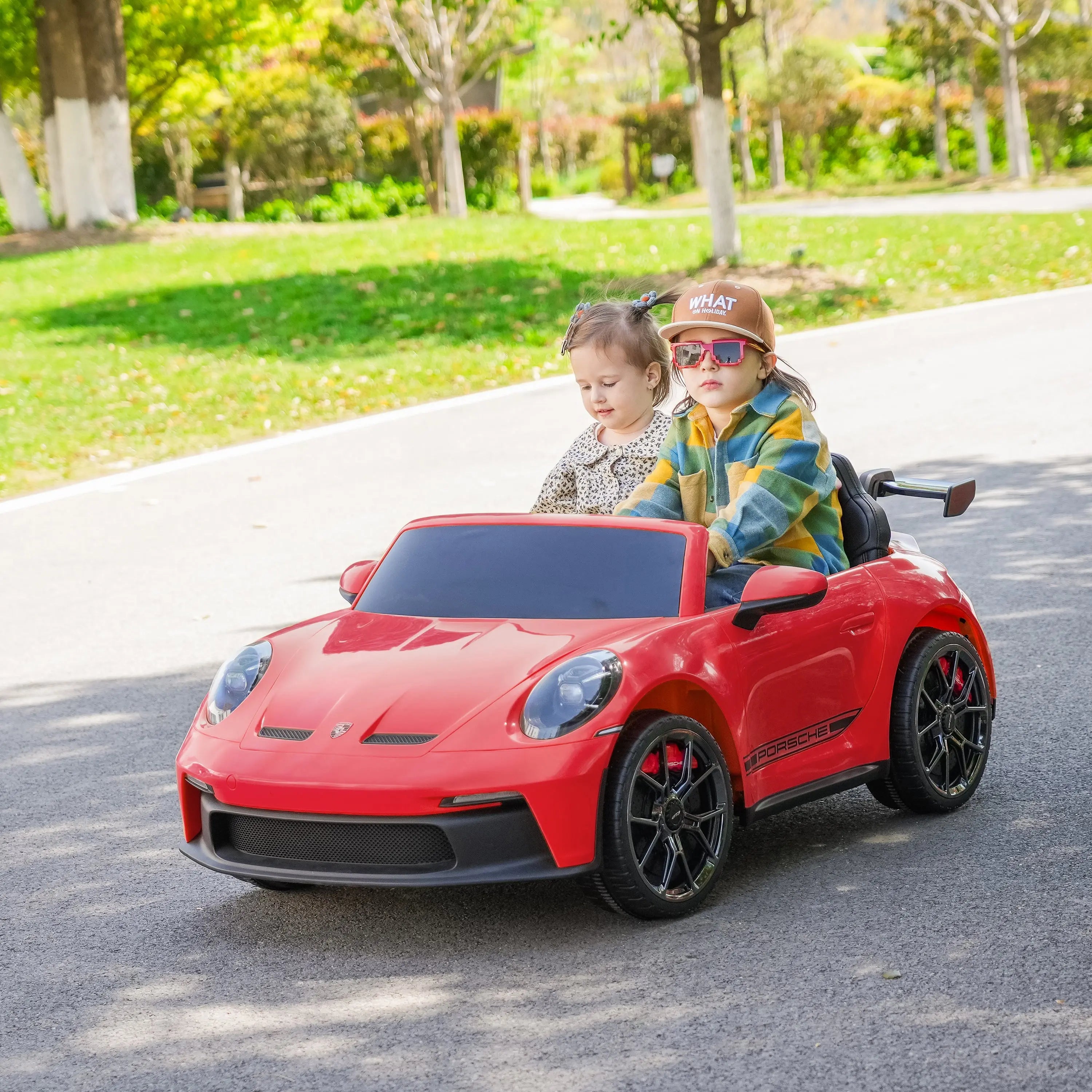 24V Porsche 911 GT3 2 Seater - NEW Silent Motor  Freddo Toys