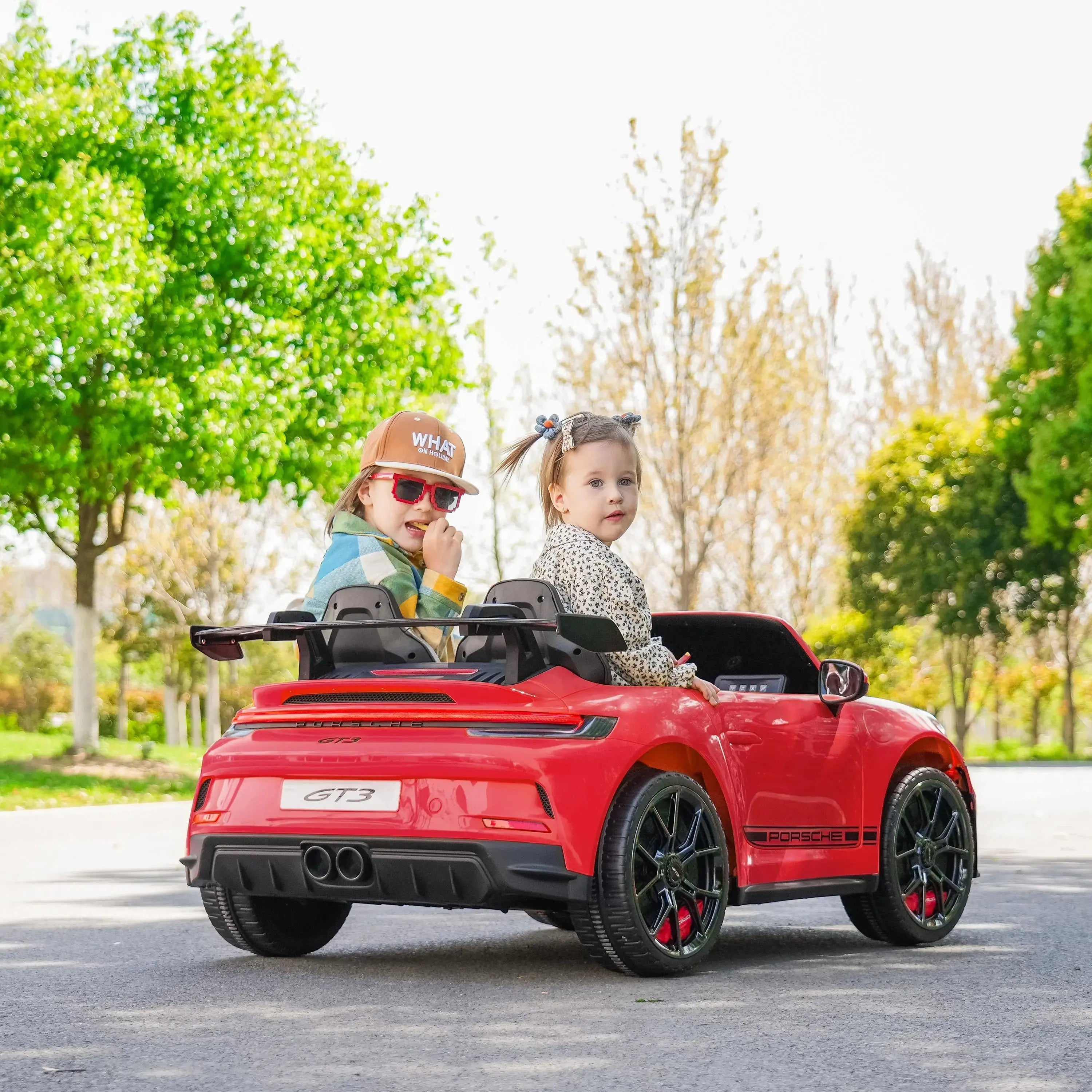 24V Porsche 911 GT3 2 Seater - NEW Silent Motor – front view (2) | Freddo Toys Canada