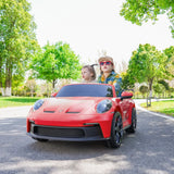 24V Porsche 911 GT3 2 Seater - NEW Silent Motor – rear view (2) | Freddo Toys Canada