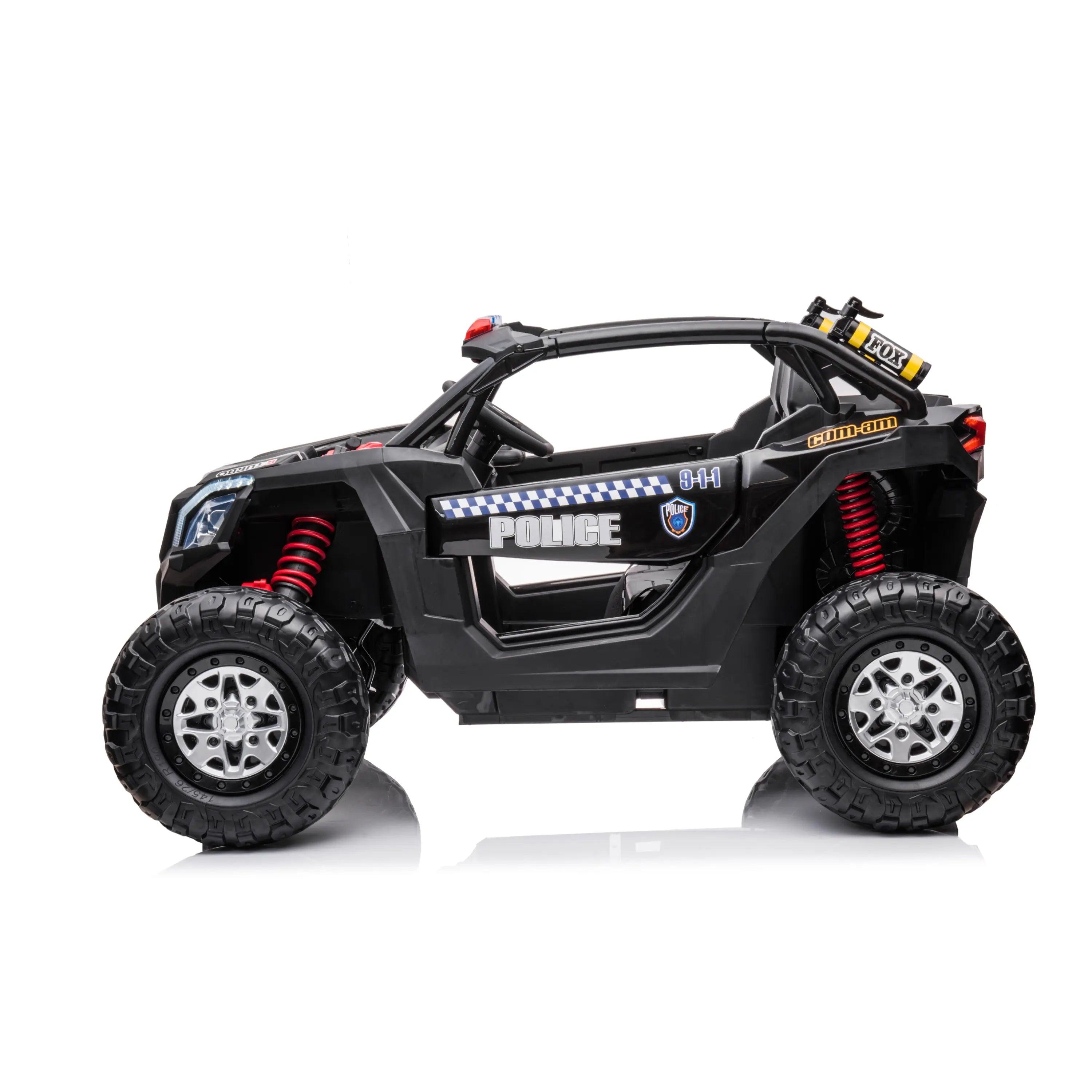 24V 4x4 Freddo Storm Police UTV 2-Seater for Kids with Lights & Sirens for Action-Packed Adventures | Freddo Toys Canada