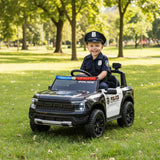 12V Licensed Ford Raptor Police Interceptor Kids Ride-On Truck
