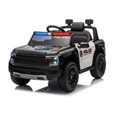 12V Licensed Ford Raptor Police Interceptor Kids Ride-On Truck — view 2