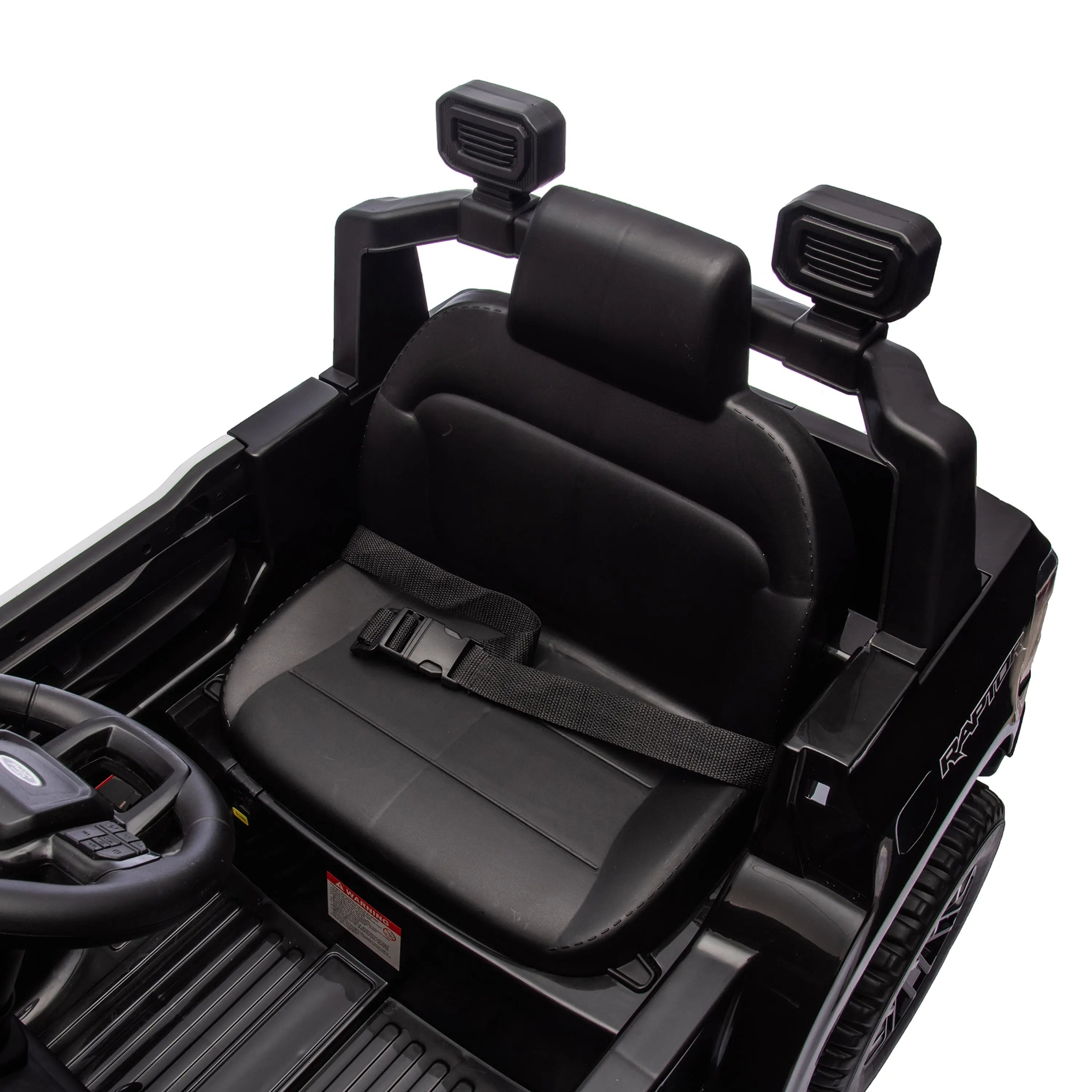 12V Licensed Ford Raptor Police Interceptor Kids Ride-On Truck — view 8